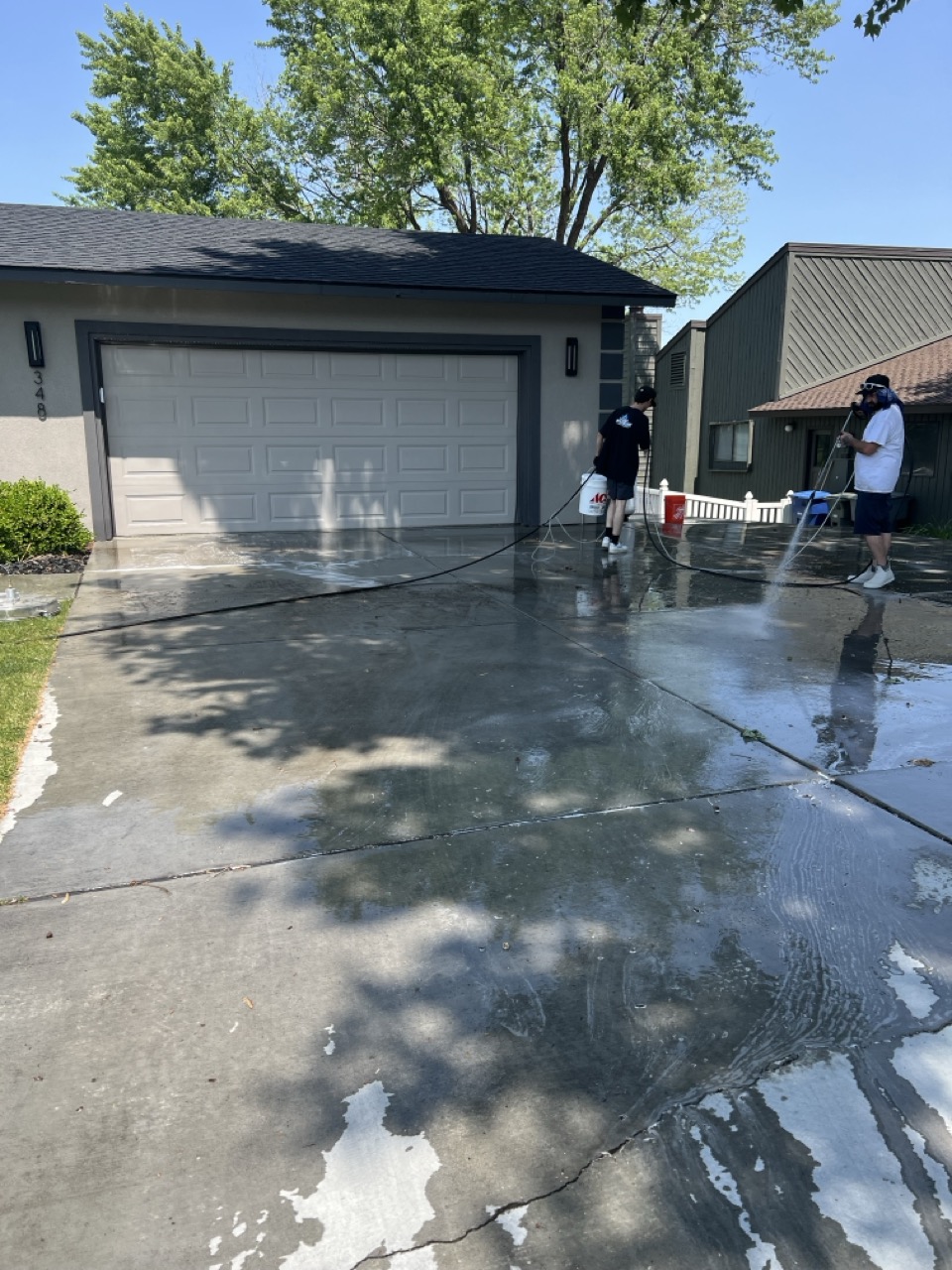 Pressure Washing Driveway