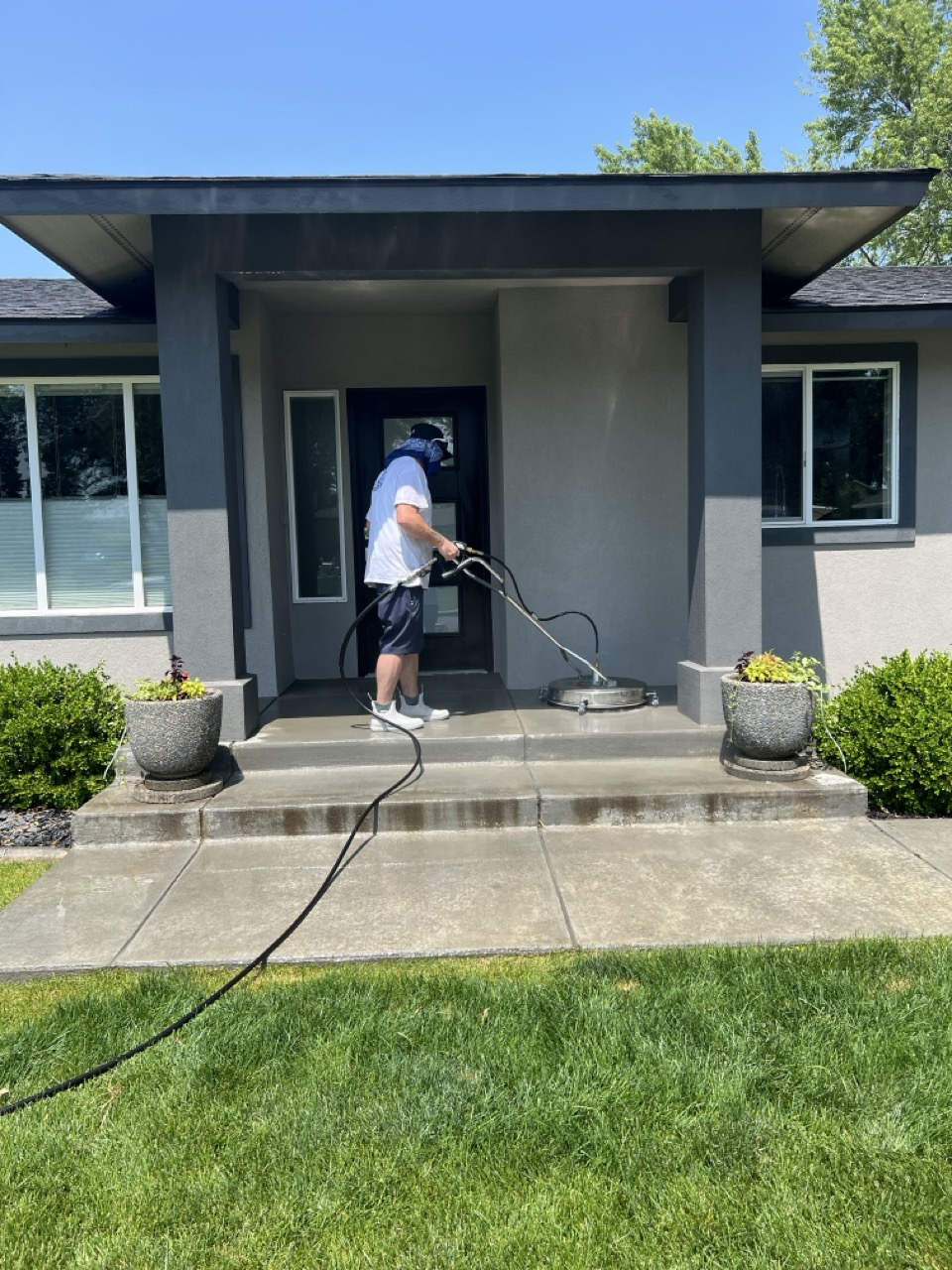 Pressure Washing Driveway
